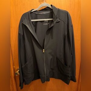 Cherokee iflex  womens black scrub Jacket 2X